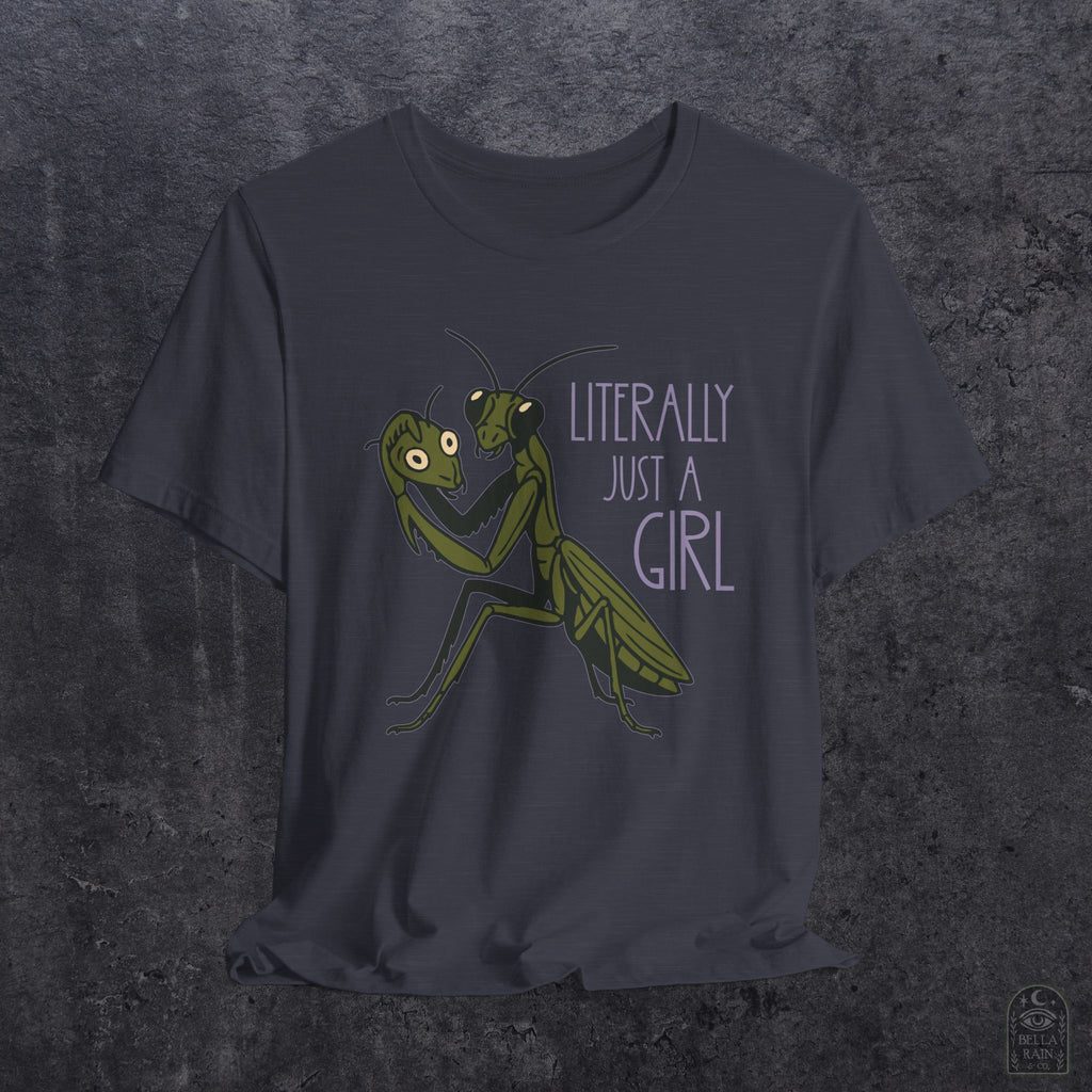 Praying Mantis Just a Girl PREMIUM T-Shirt