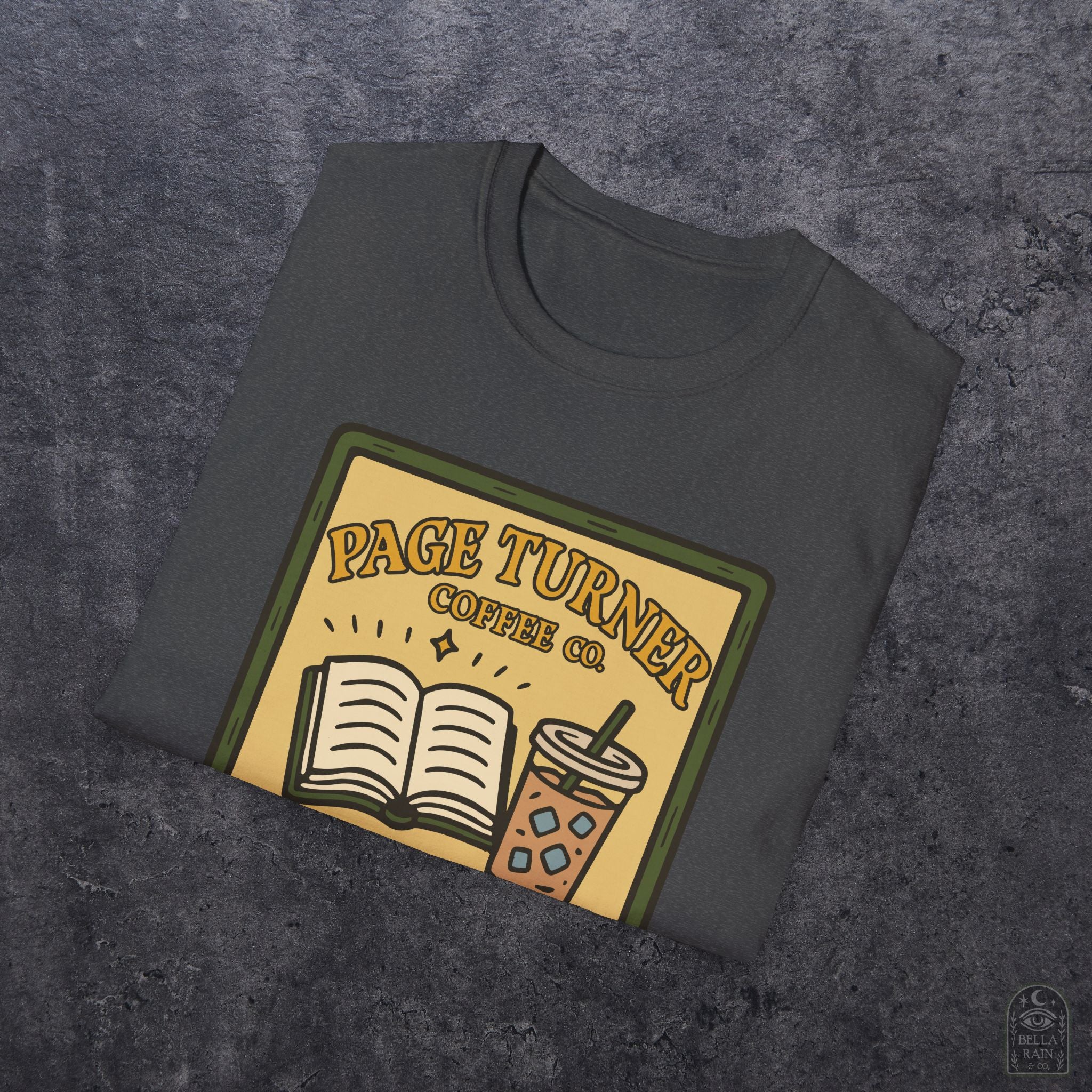 Page Turner Coffee Co Unisex Softstyle T-Shirt