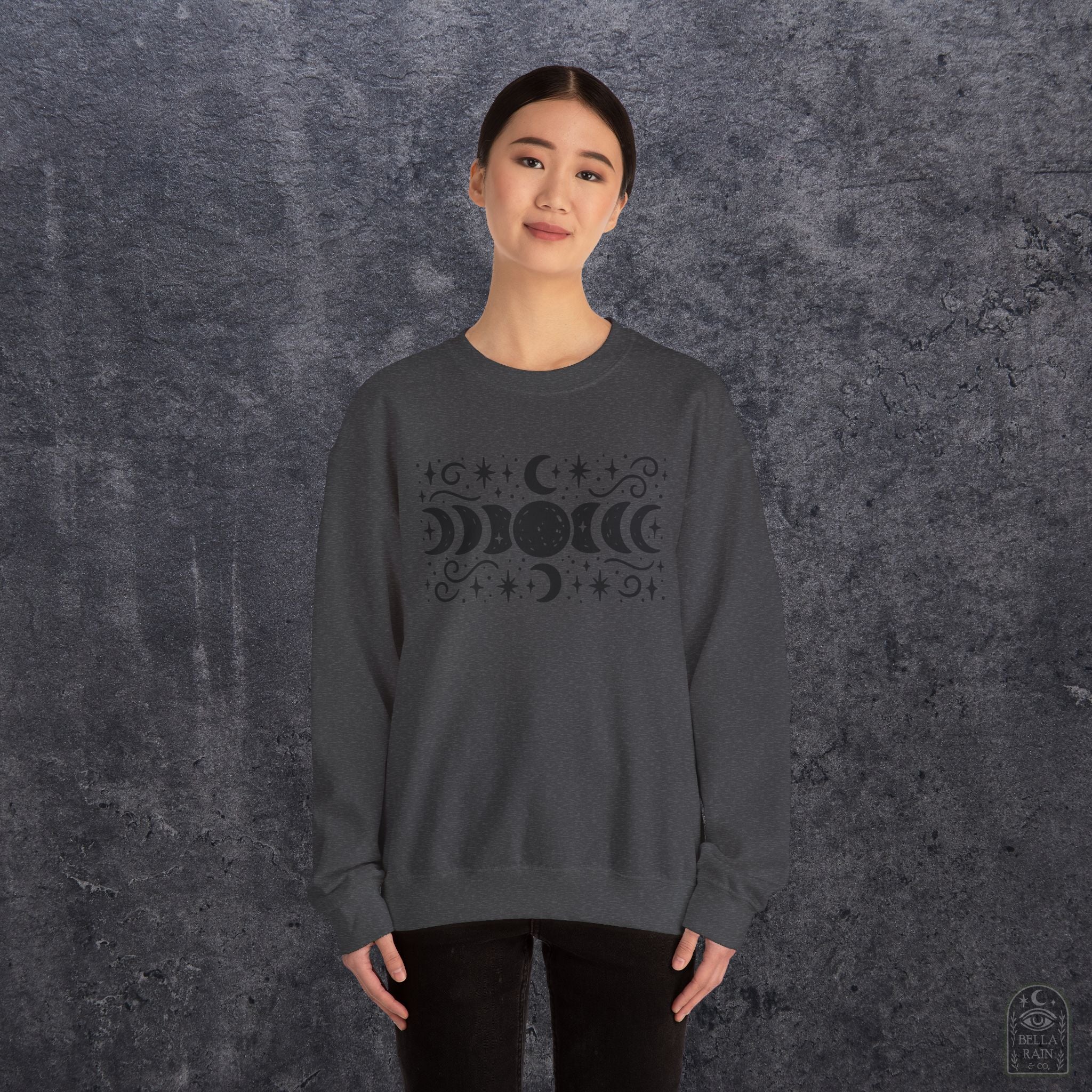 Lunar Phases Crewneck Sweatshirt