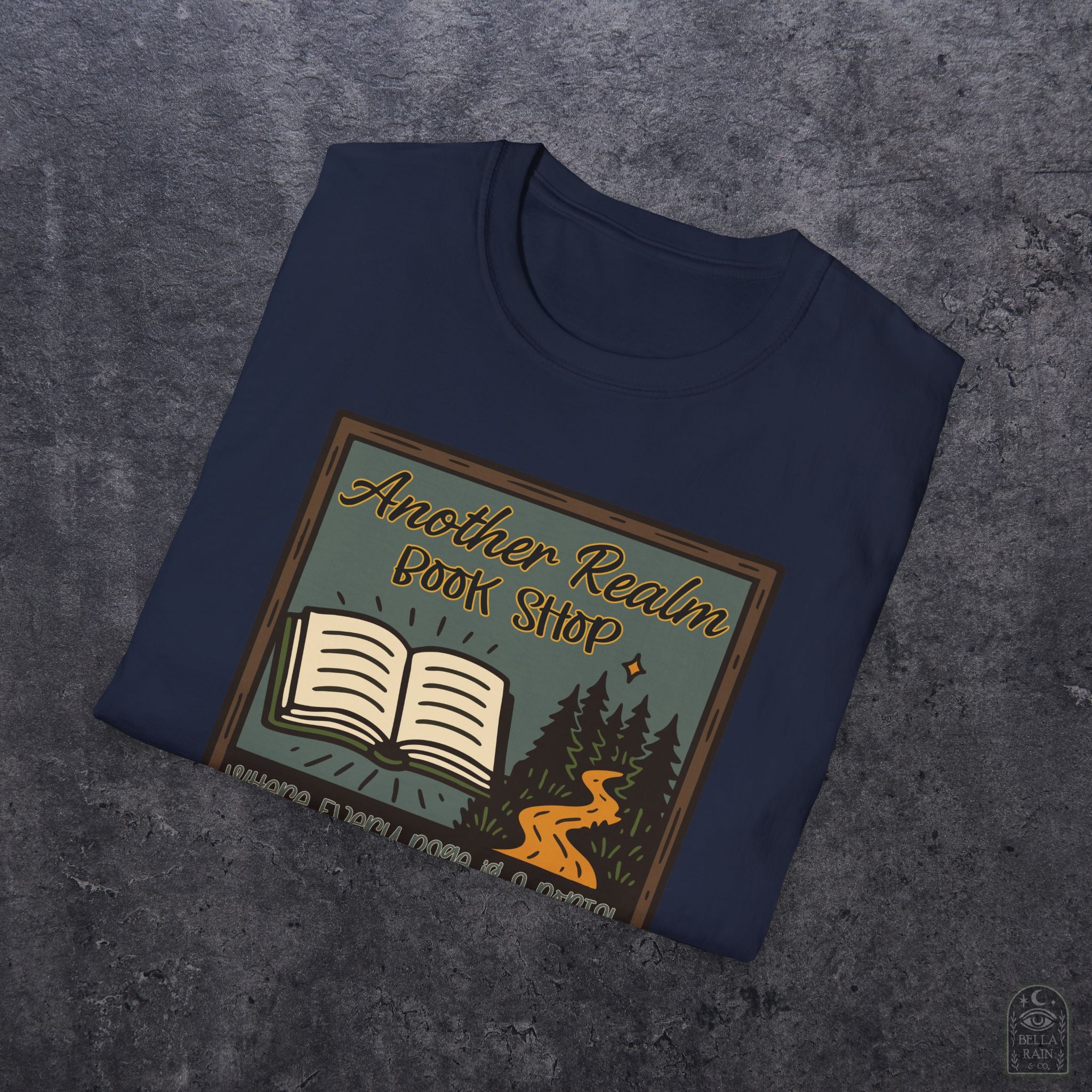 Another Realm Book Shop Unisex Softstyle T-Shirt