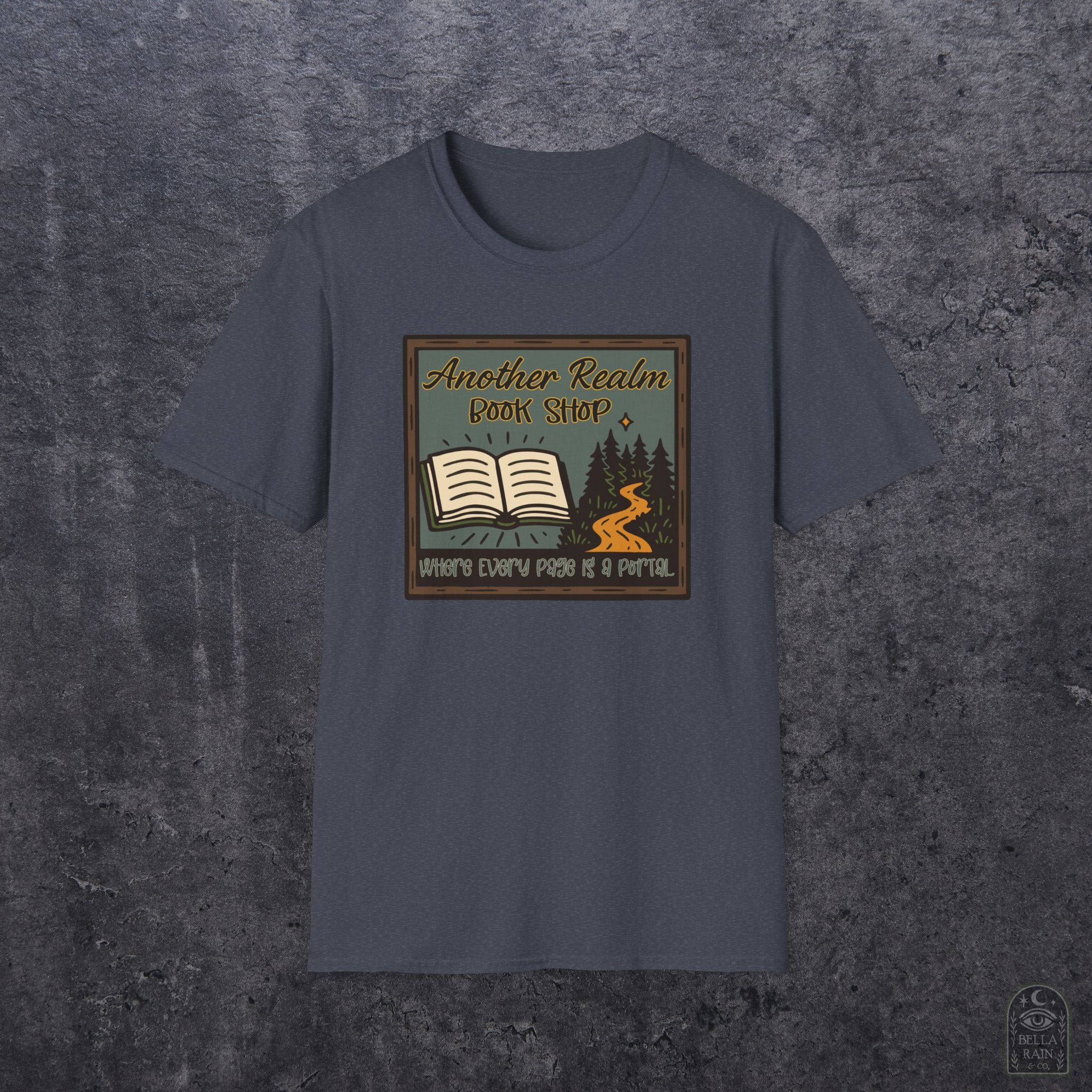 Another Realm Book Shop Unisex Softstyle T-Shirt