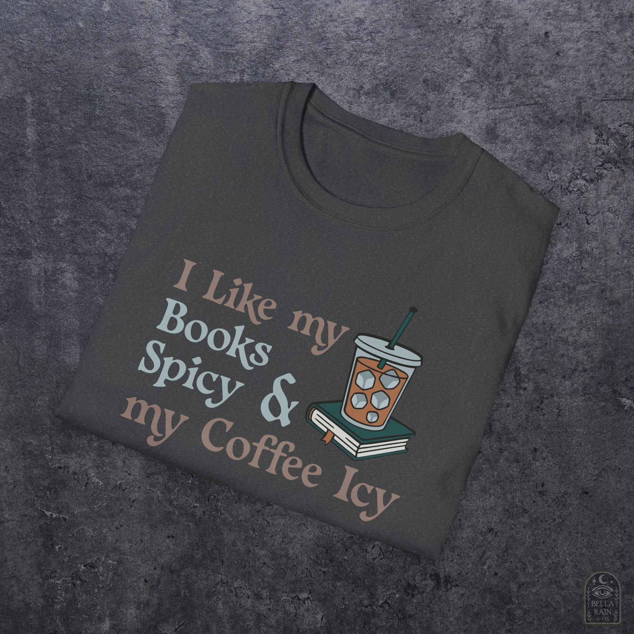 Books Spicy Coffee Icy Unisex Softstyle T-Shirt