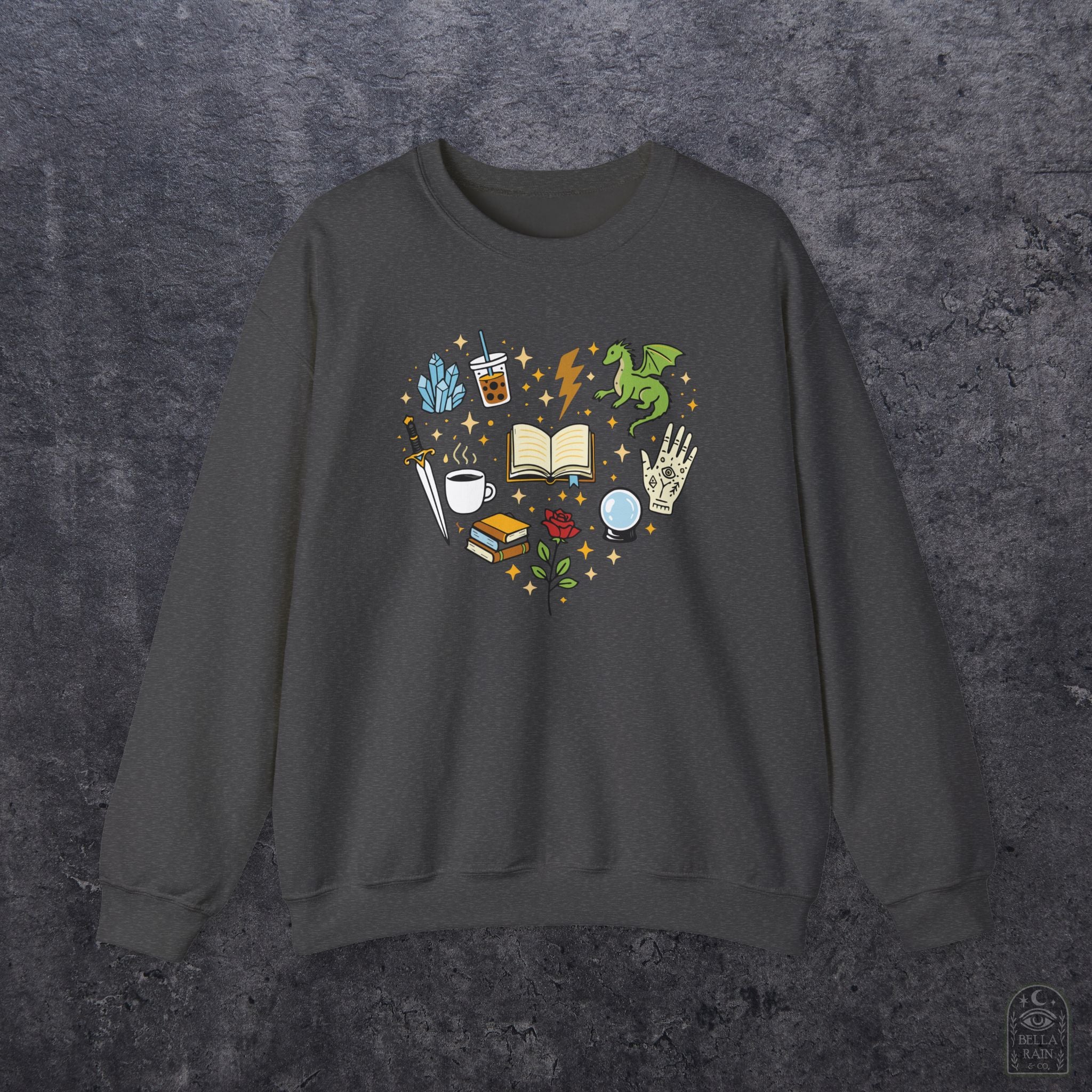 Heart Bookish Crewneck Sweatshirt