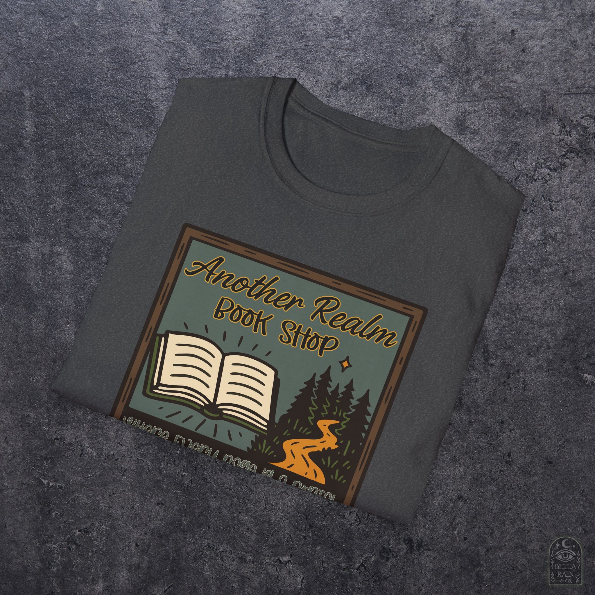 Another Realm Book Shop Unisex Softstyle T-Shirt