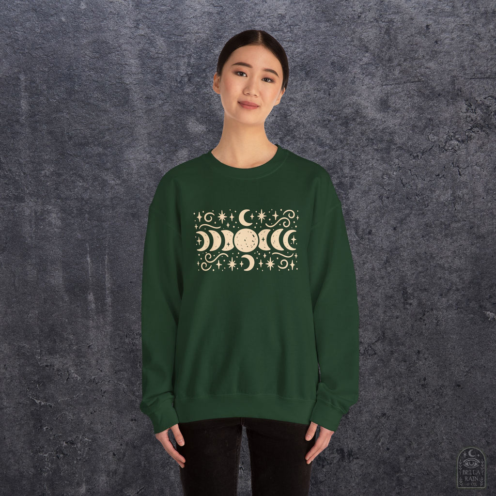 Lunar Phases Crewneck Sweatshirt