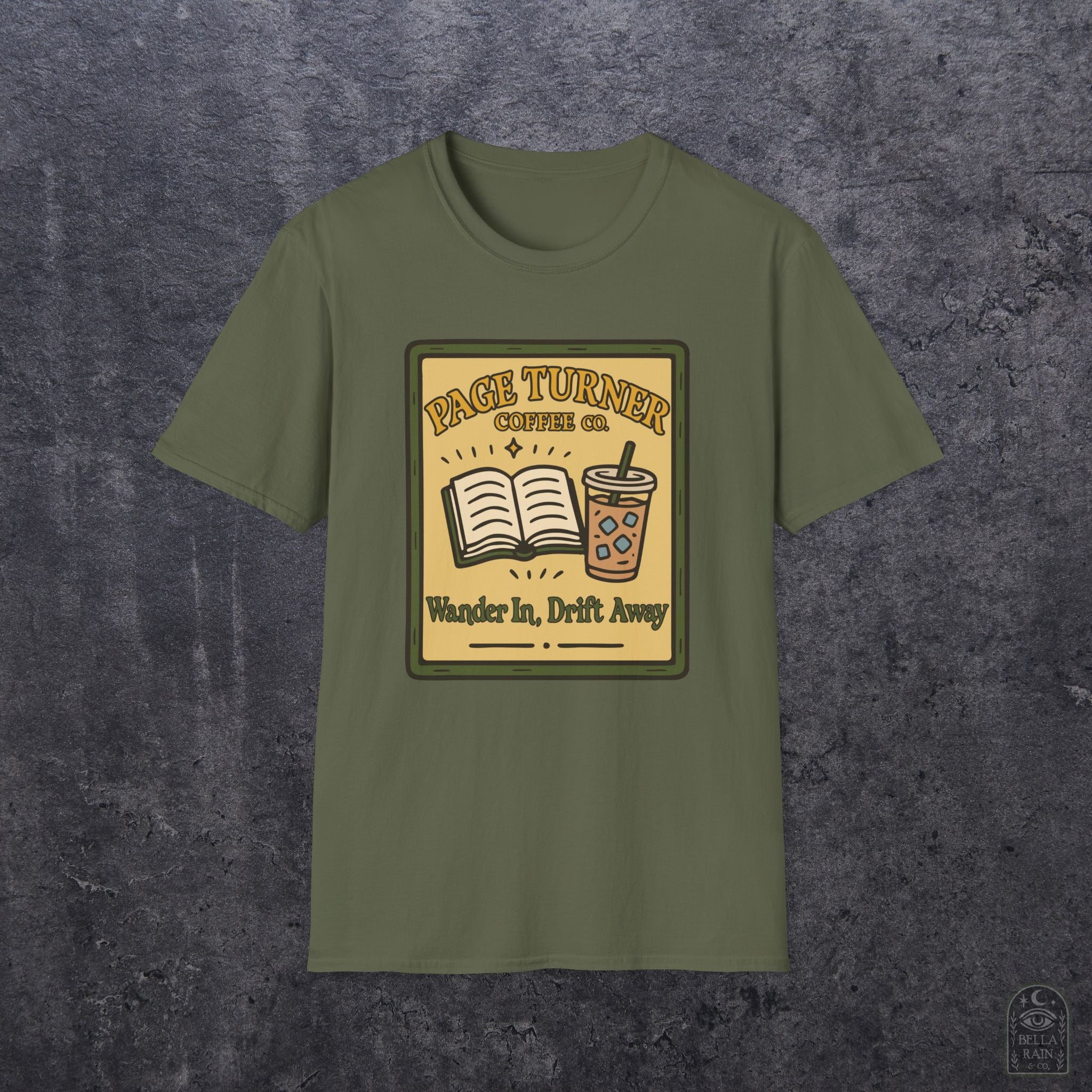 Page Turner Coffee Co Unisex Softstyle T-Shirt