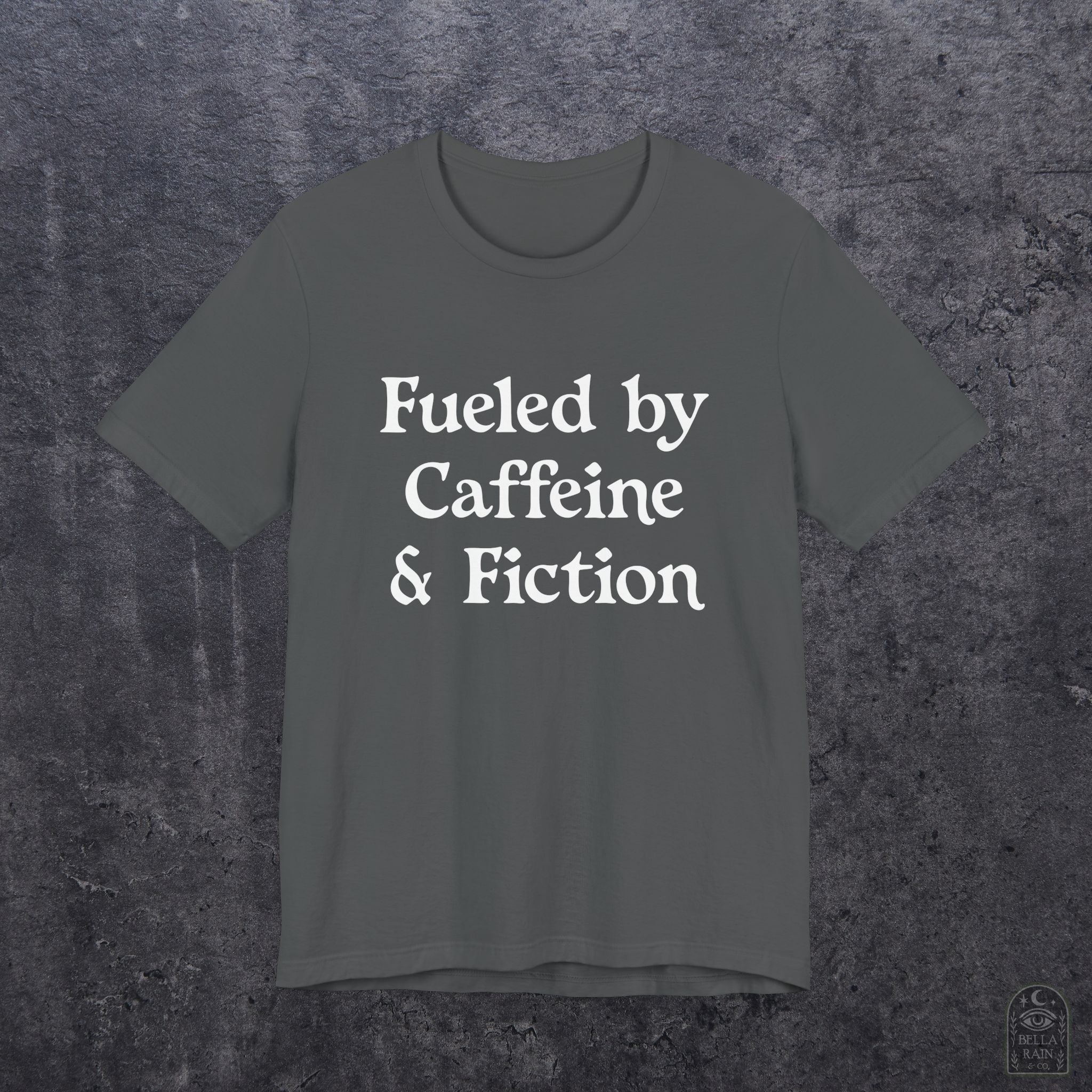 Fueled by Caffeine & Fiction PREMIUM T-Shirt