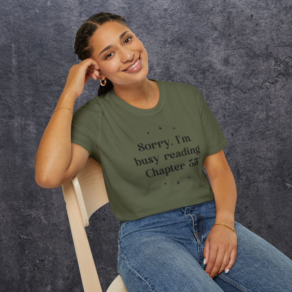 Sorry Busy Reading Ch 55 Unisex Softstyle T-Shirt