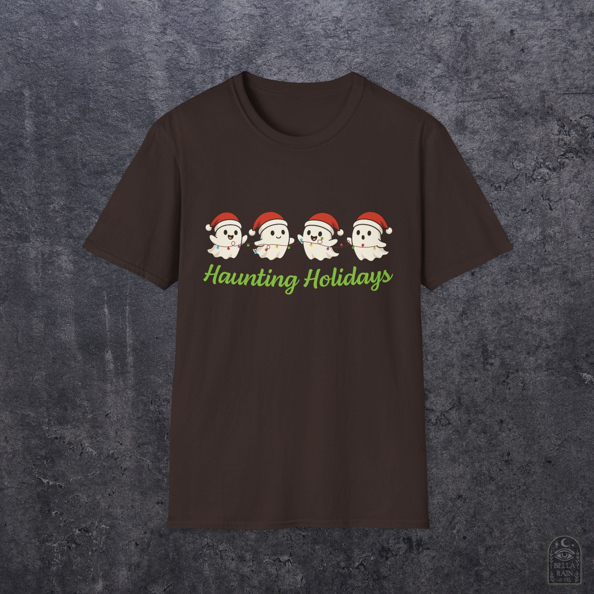 Haunting Holiday Ghosts Unisex Softstyle T-Shirt