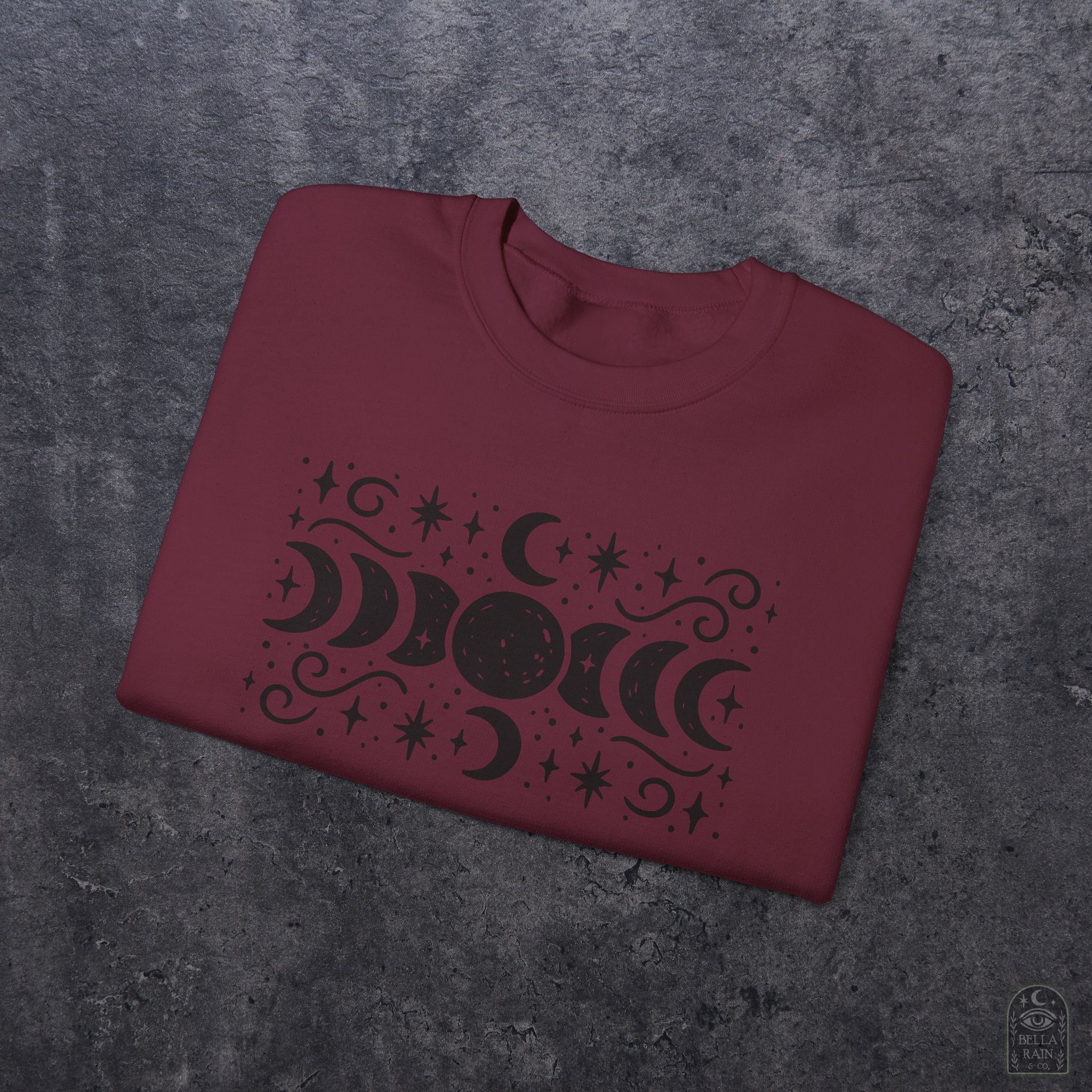 Lunar Phases Crewneck Sweatshirt