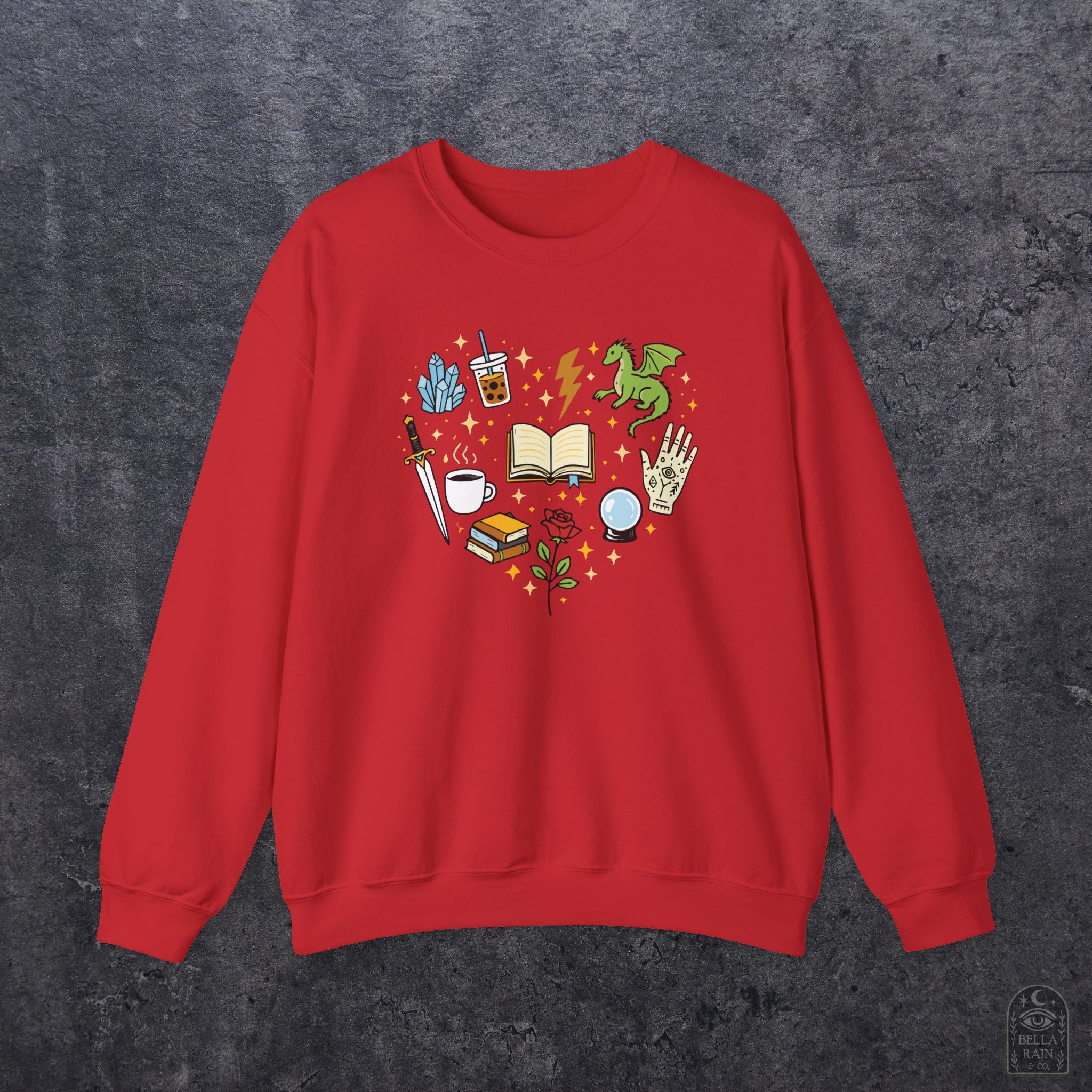 Heart Bookish Crewneck Sweatshirt