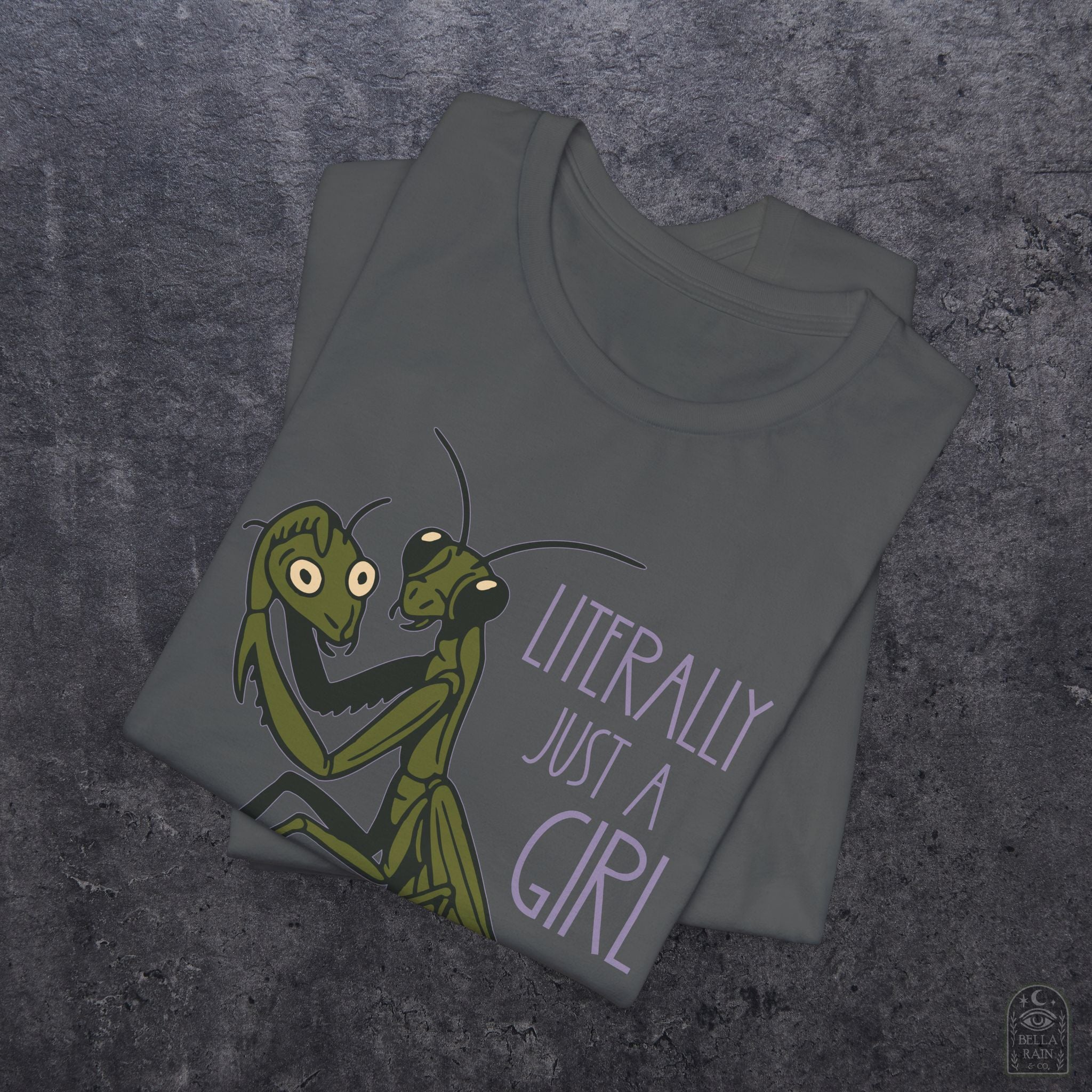 Praying Mantis Just a Girl PREMIUM T-Shirt